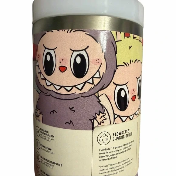 Stanley Labubu Monster Custom Graphic 40oz Quencher H2.0 Insulated Tumbler